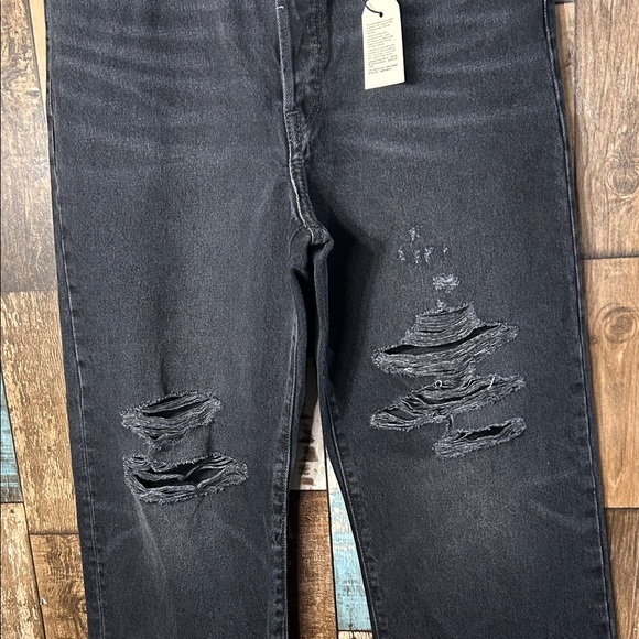 Levi's ribcage straight ankle black button fly Jeans - Picture 6 of 15